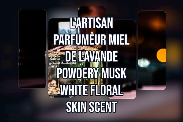 L'Artisan Parfumeur Miel de Lavande powdery musk white floral skin scent