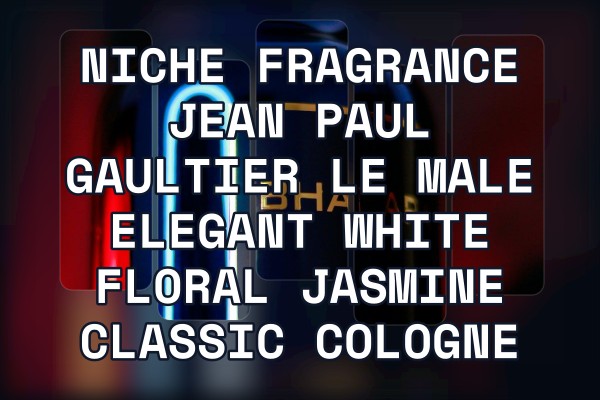 Niche Fragrance Jean Paul Gaultier Le Male elegant white floral jasmine classic cologne